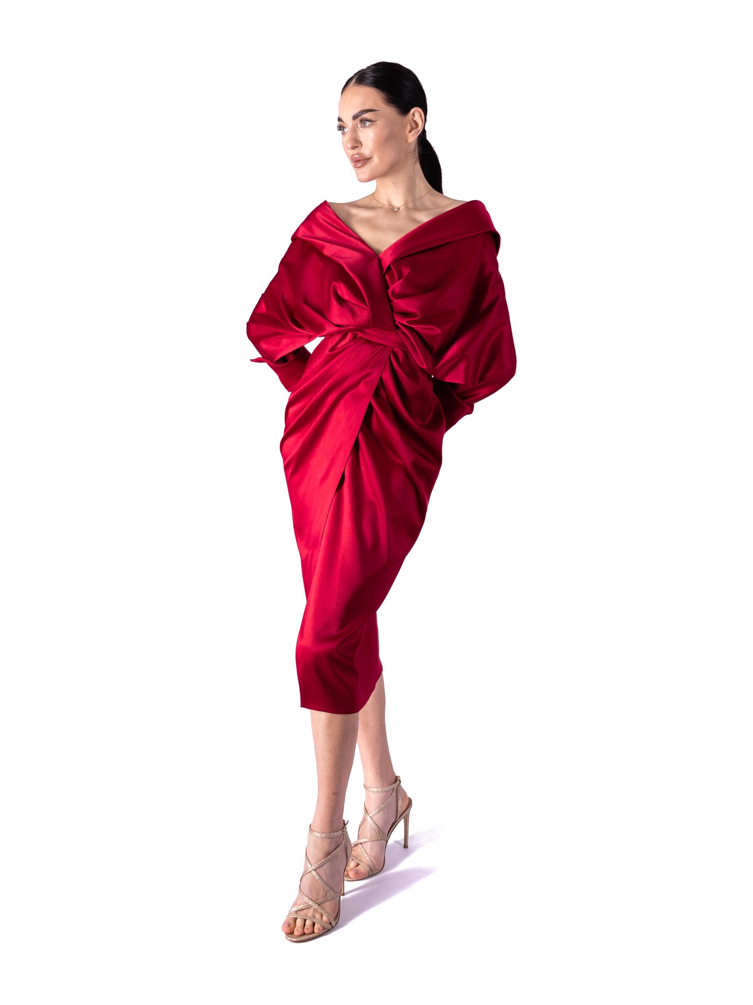 acob a porter Avondjurk in Rood