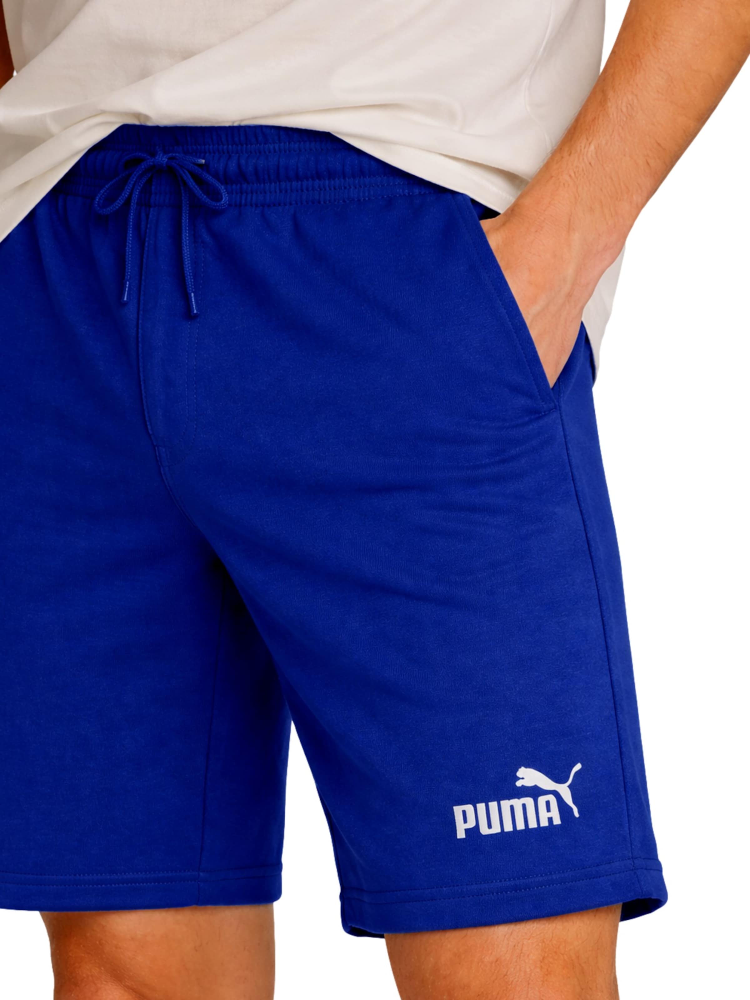 PUMA Regularen Hlače | modra barva