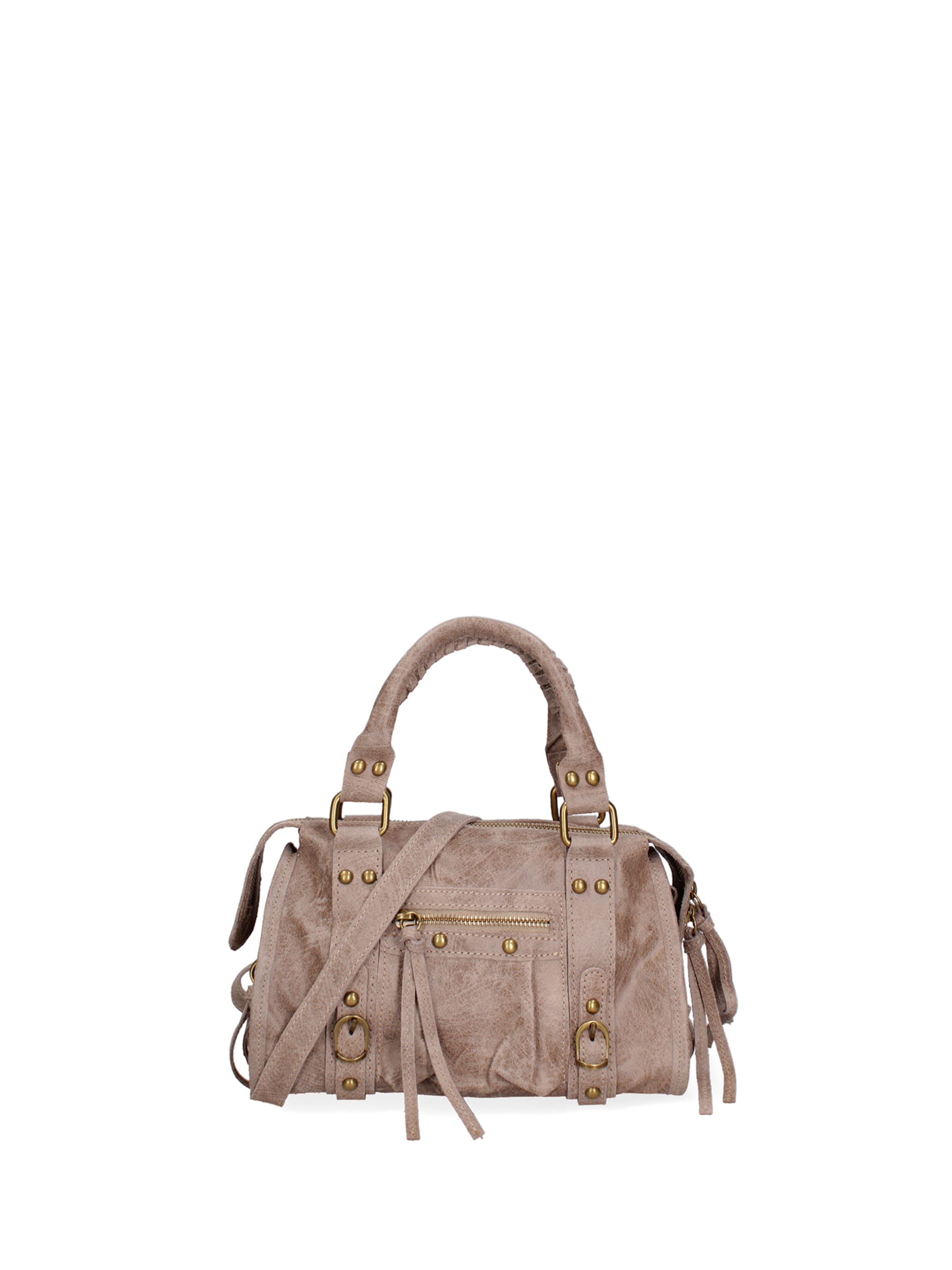 Sac bandoulière Gave Lux en beige : devant