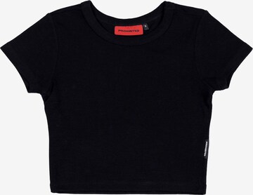 Prohibited Shirt in Black: front