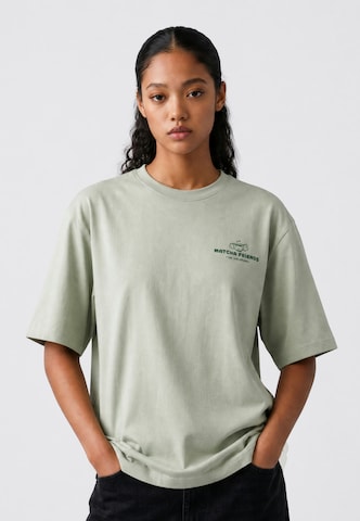 On Vacation Shirt 'Matcha Friends' in Green