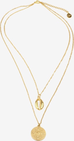 GOOD.designs Ketting 'Muschel' in Goud: voorkant