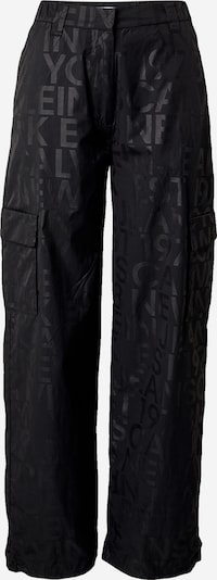 Pantaloni cu buzunare Calvin Klein Jeans pe negru, Vizualizare produs