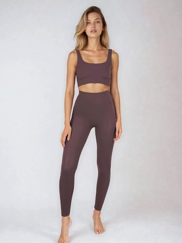 Flavia Valentini Skinny Leggings i brun: forside