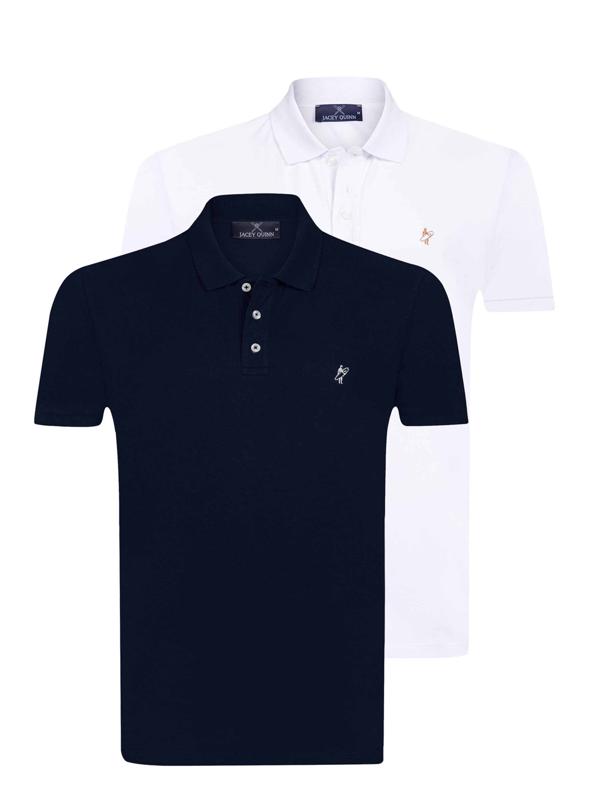 Jacey Quinn T-shirt i mörkblå / vit, Produktvy