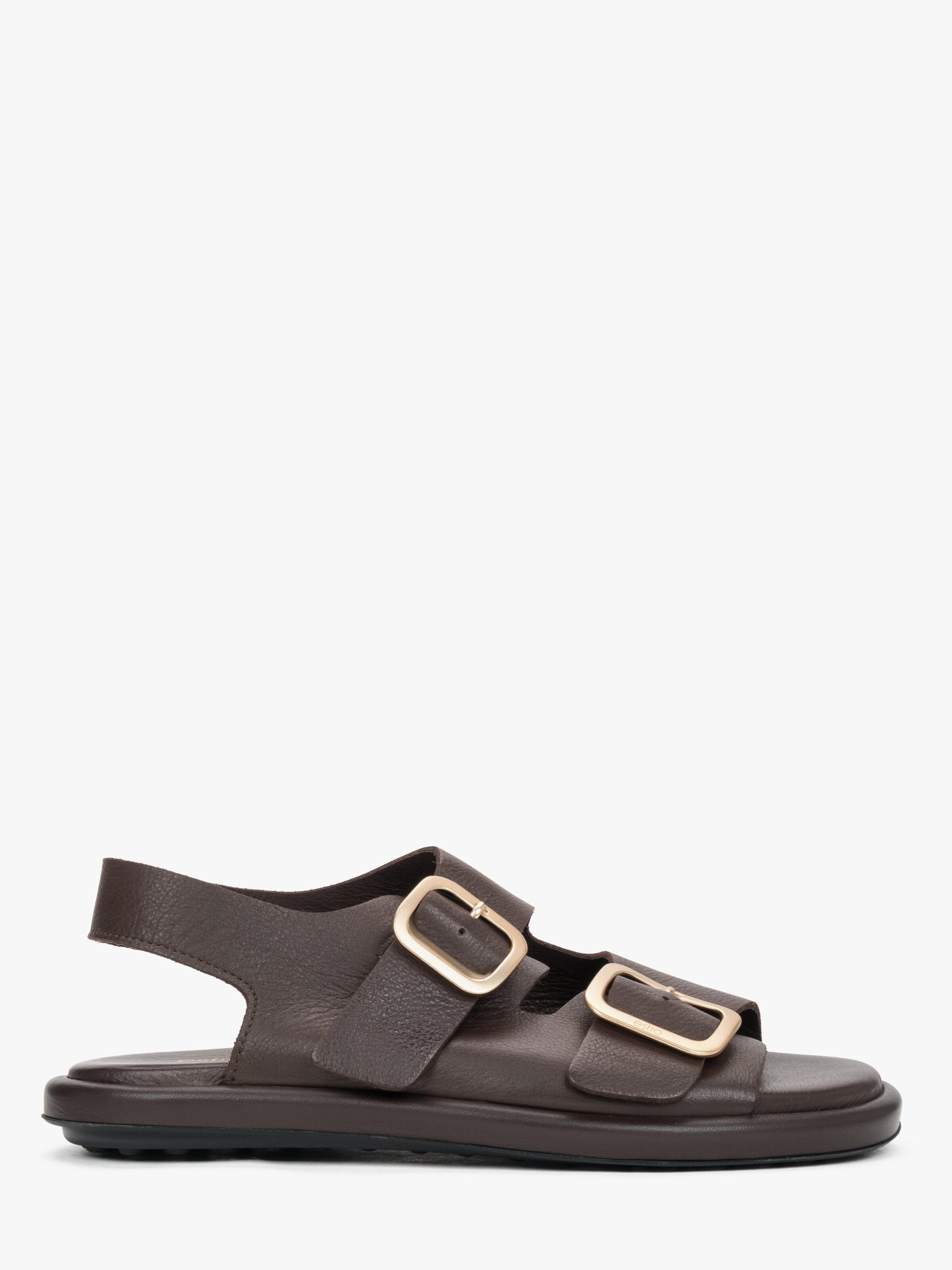 Estro Sandals '253-26106' in Brown: front