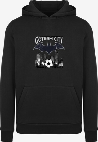 Sweat-shirt 'DC Comics Batman Football Gotham City and Batman' F4NT4STIC en noir : devant