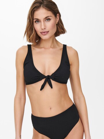 ONLY Bustier Bikinitop 'Rose' in Zwart