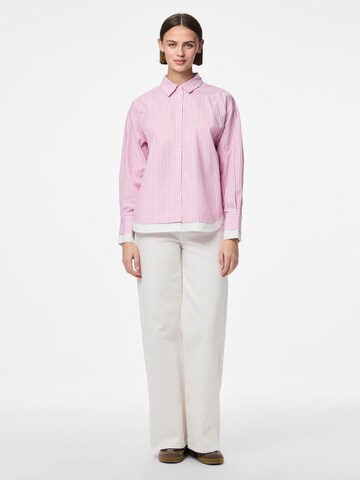 PIECES Bluse i pink