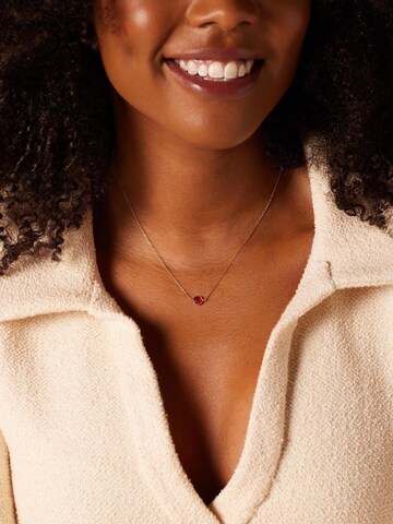 Lucardi Ketting 'Geburtsstein' in Goud: voorkant