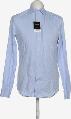 Calvin Klein Button Up Shirt in S in Blue: front