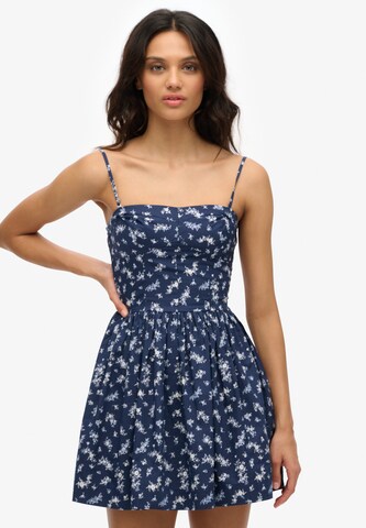 Superdry Zomerjurk in Blauw: voorkant