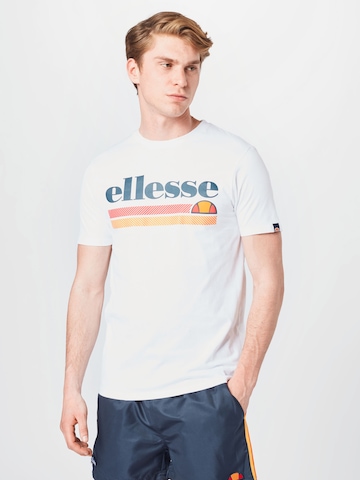 Tricou 'Triscia' de la ELLESSE pe alb: față