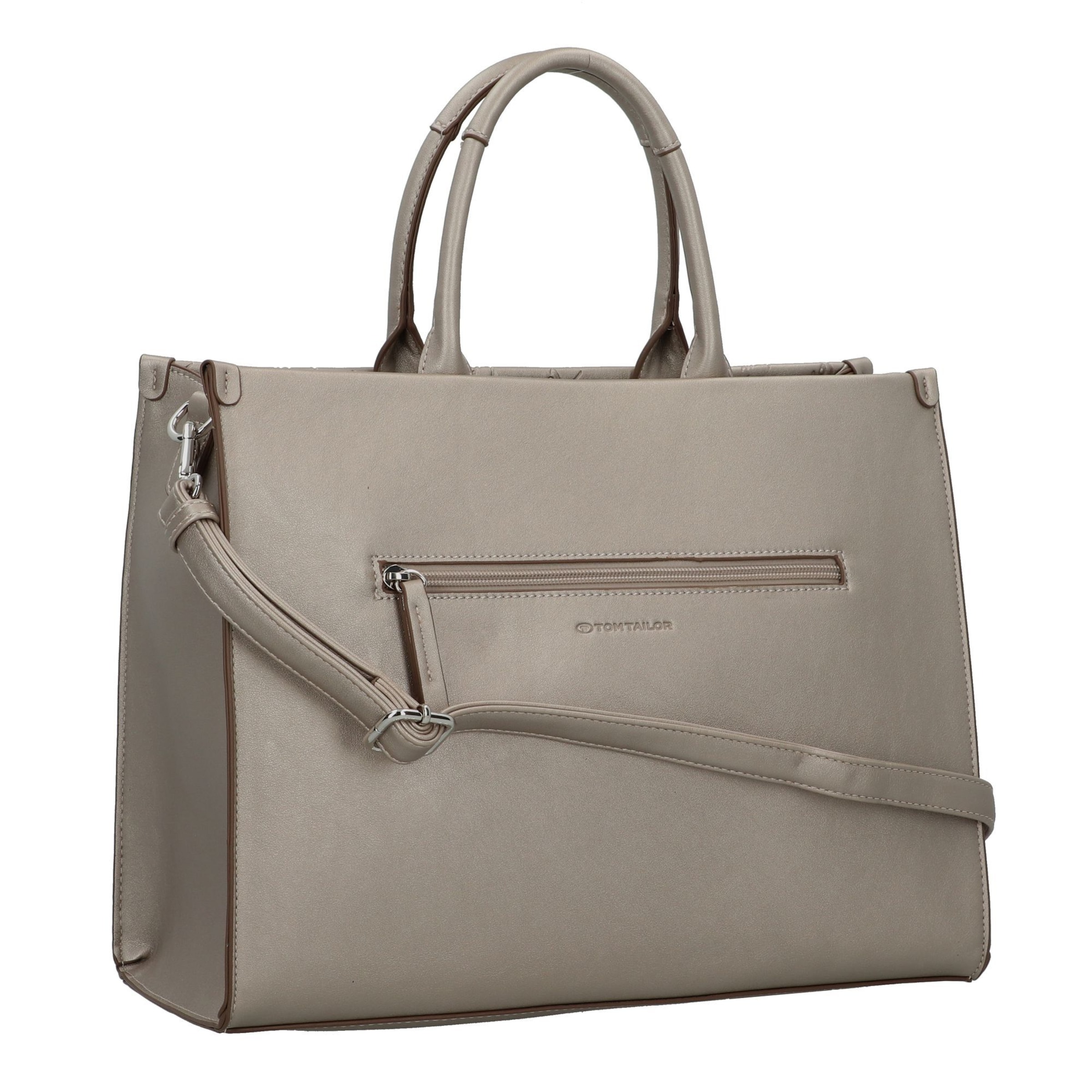 TOM TAILOR Schultertasche 'Denice ' in Grau