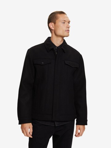 ESPRIT Between-Season Jacket in Black: front