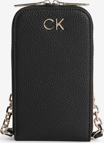 Calvin Klein - Bolso de hombro en negro: frente