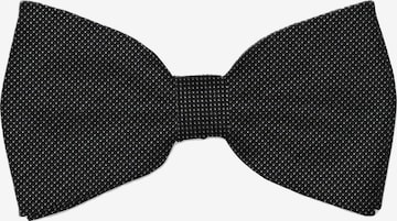 Real Guys Fliege aus hochwertiger Seide in Schwarz: Vorderseite