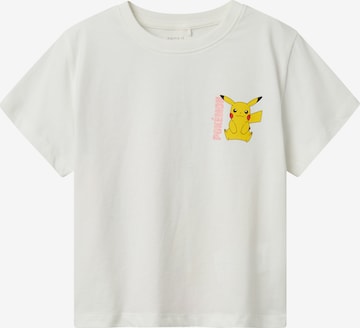 balta NAME IT Marškinėliai 'Dyppi Pokemon': priekis