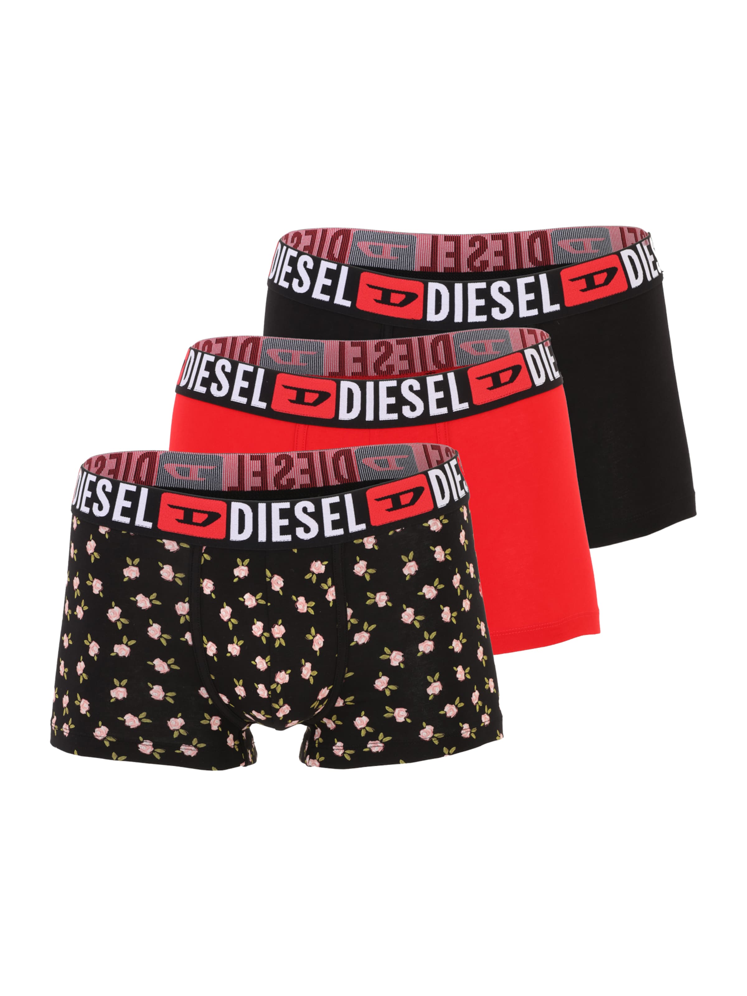 DIESEL - Calzoncillo boxer en rojo: frente