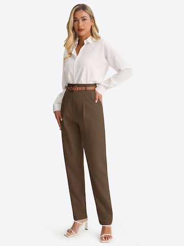 Imily Bela - Tapered Pantalón plisado en marrón