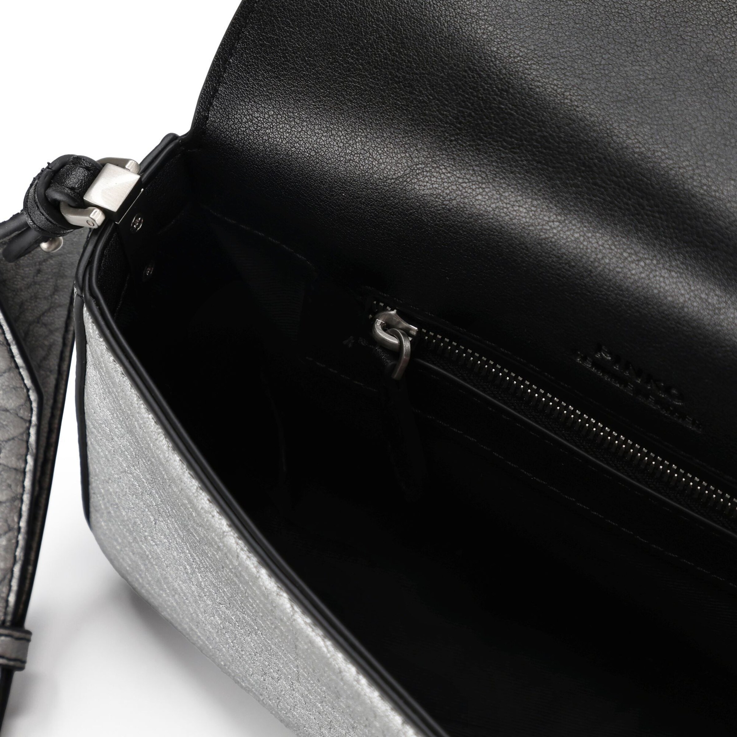 PINKO Crossbody Bag 'Love One' in Silver