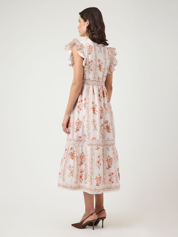Robe 'FLORATINA' YAS en beige