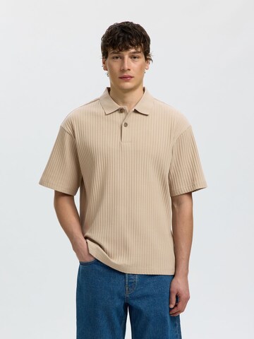 SELECTED - Camiseta en gris: frente