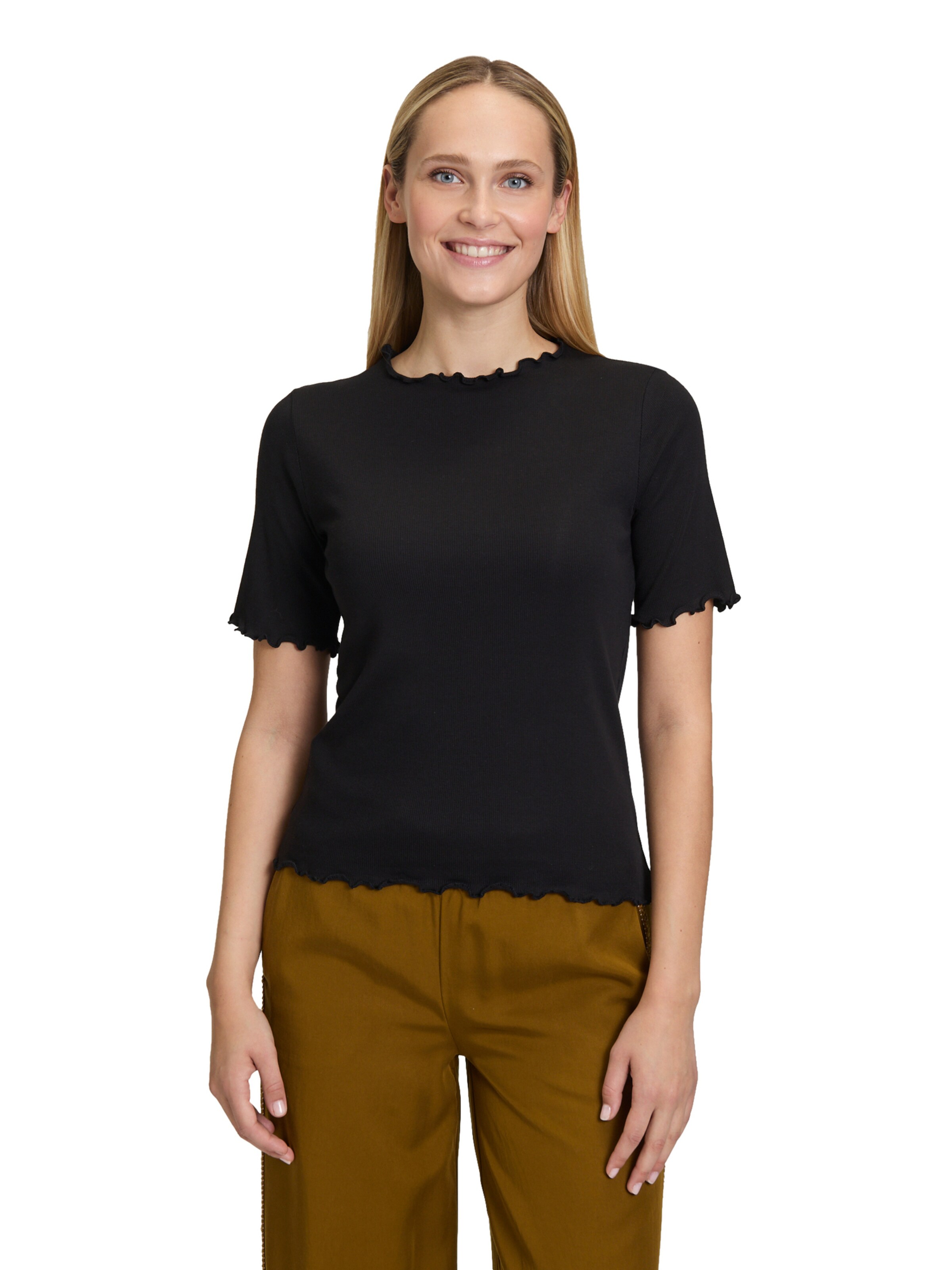 Cartoon Shirt in Black: front