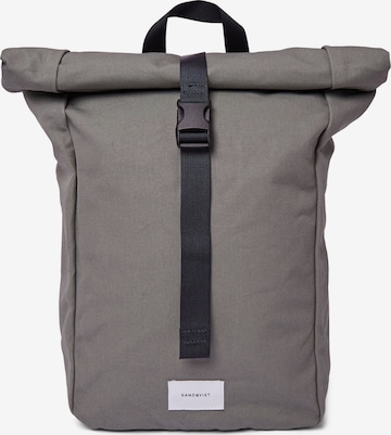 SANDQVIST Backpack 'KAJ' in Grey: front