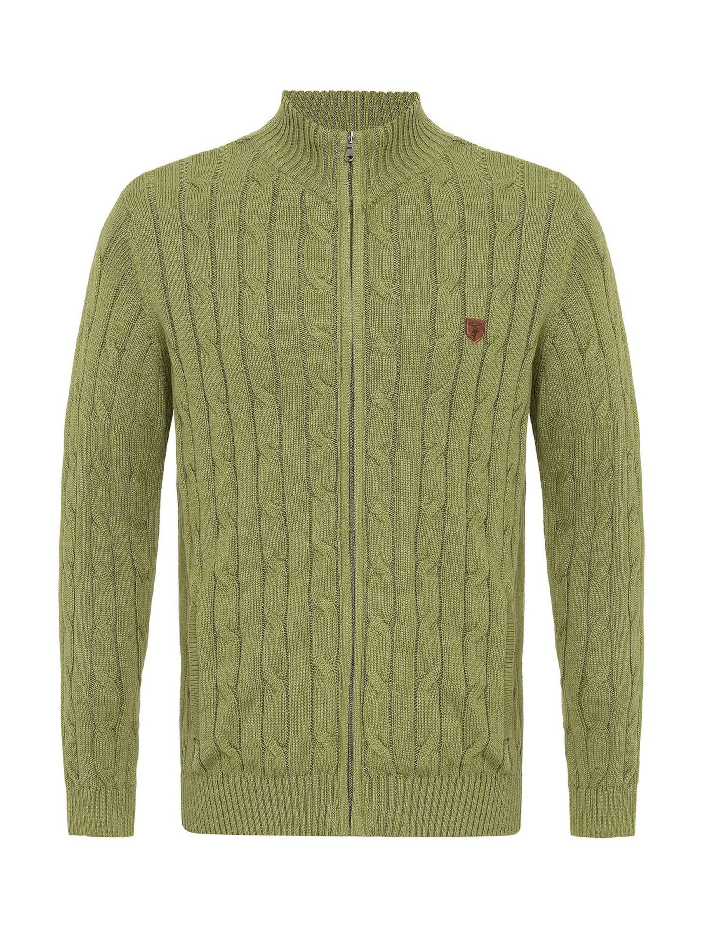 Jacey Quinn Kampsun, värv roheline: eest vaates