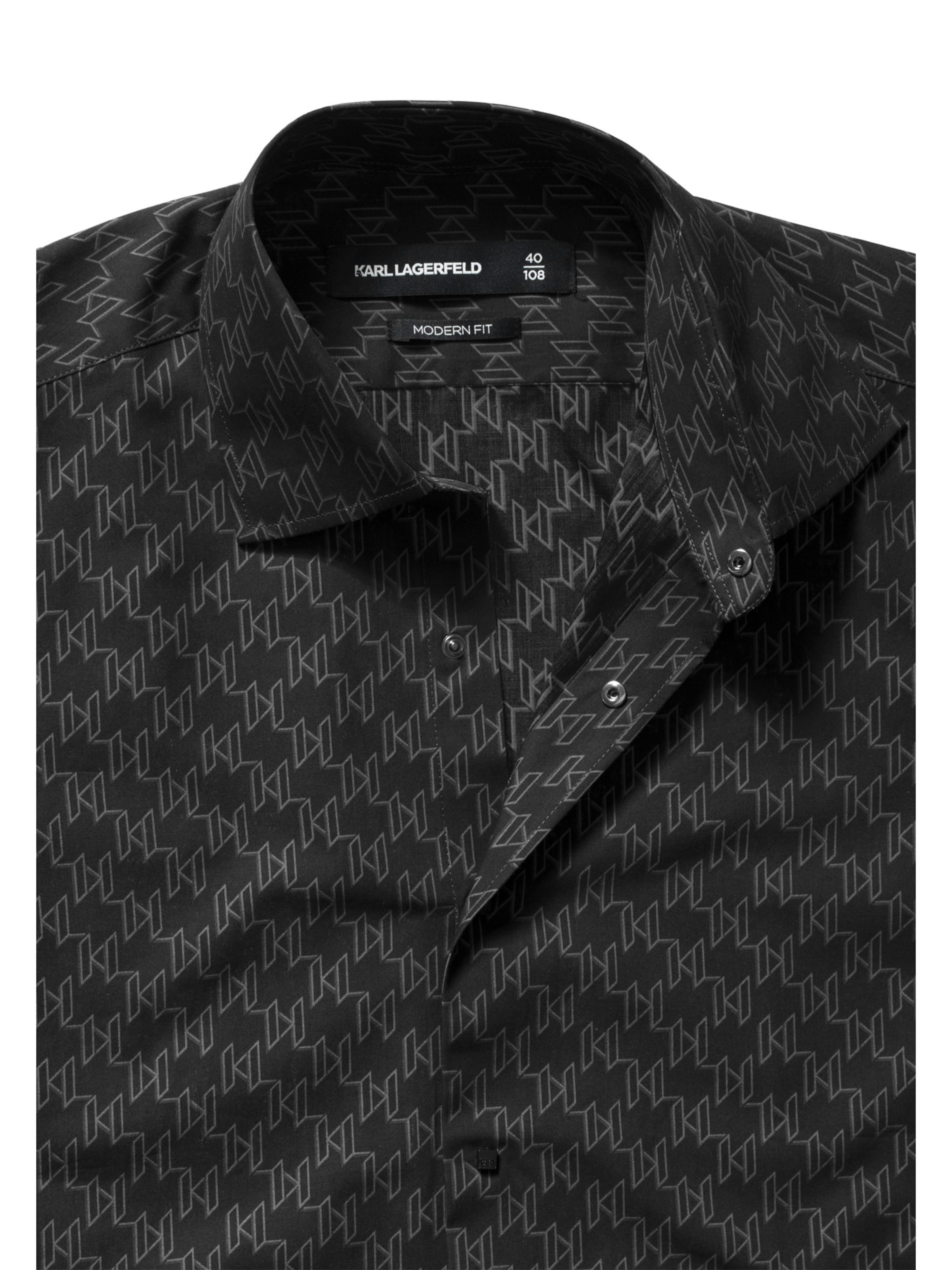 Karl Lagerfeld - Regular Fit Camisa '605000' em preto