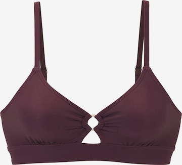 purpurinė LASCANA Trikampė Bikinio viršutinė dalis: priekis