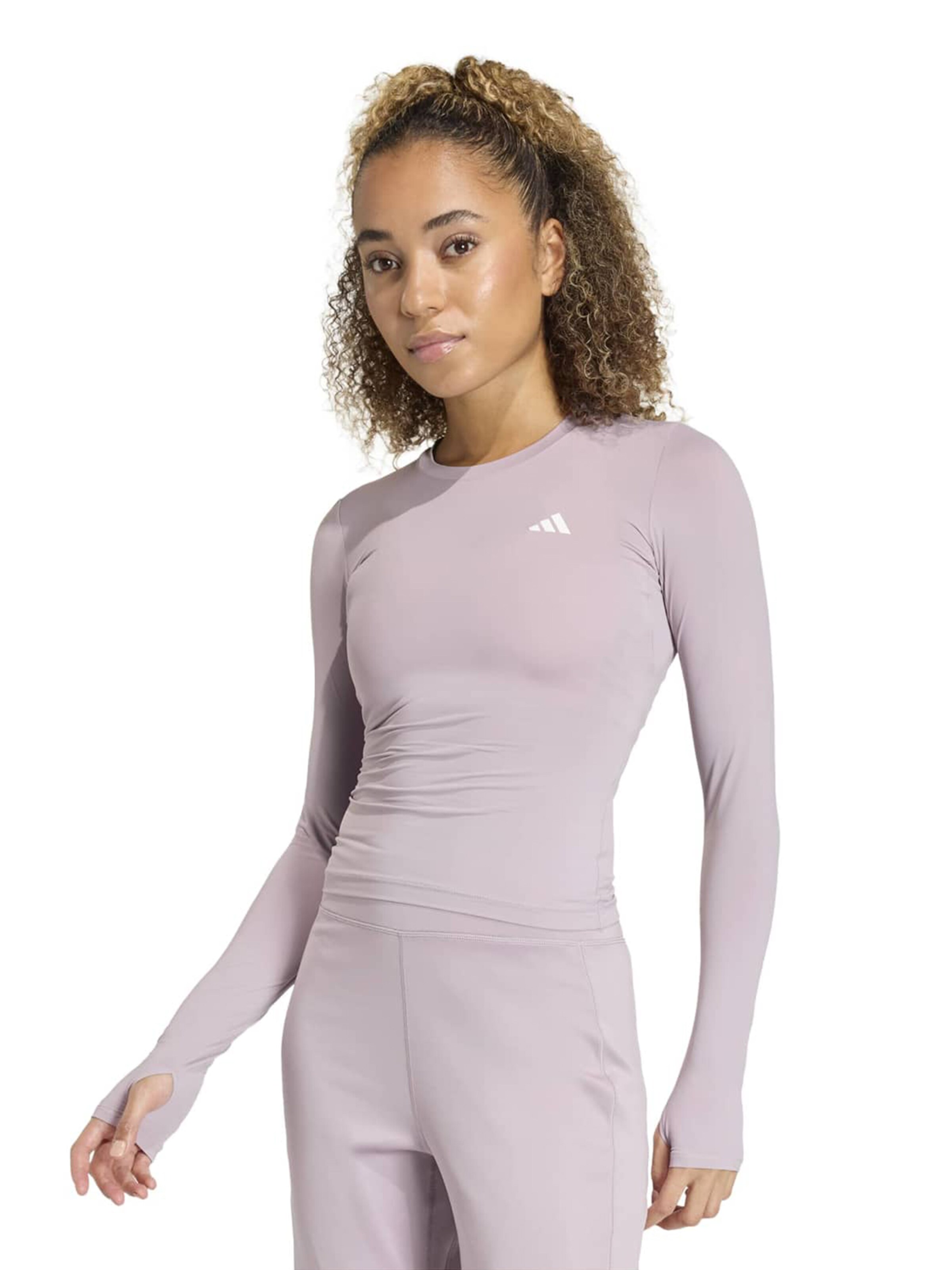 ADIDAS PERFORMANCE Функциональная футболка 'Power Essentials' в Лиловый: спереди