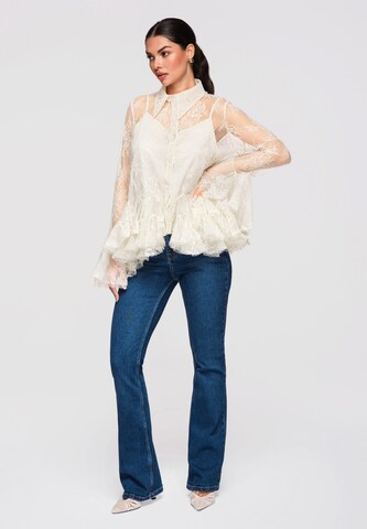 Ombre Bluse 'OW-SH-E0003' in Beige