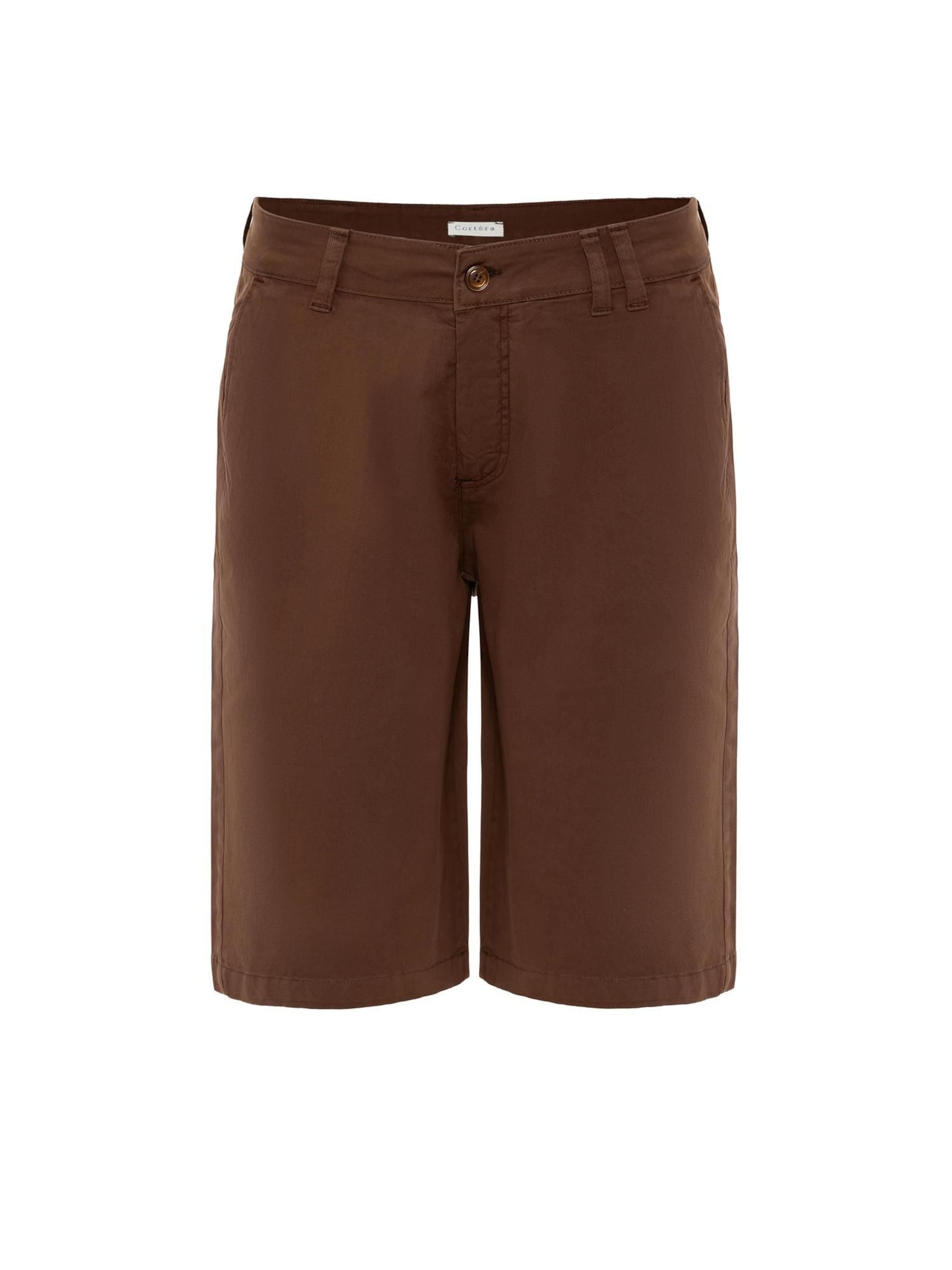 Regular Pantalon Cortera en marron : devant