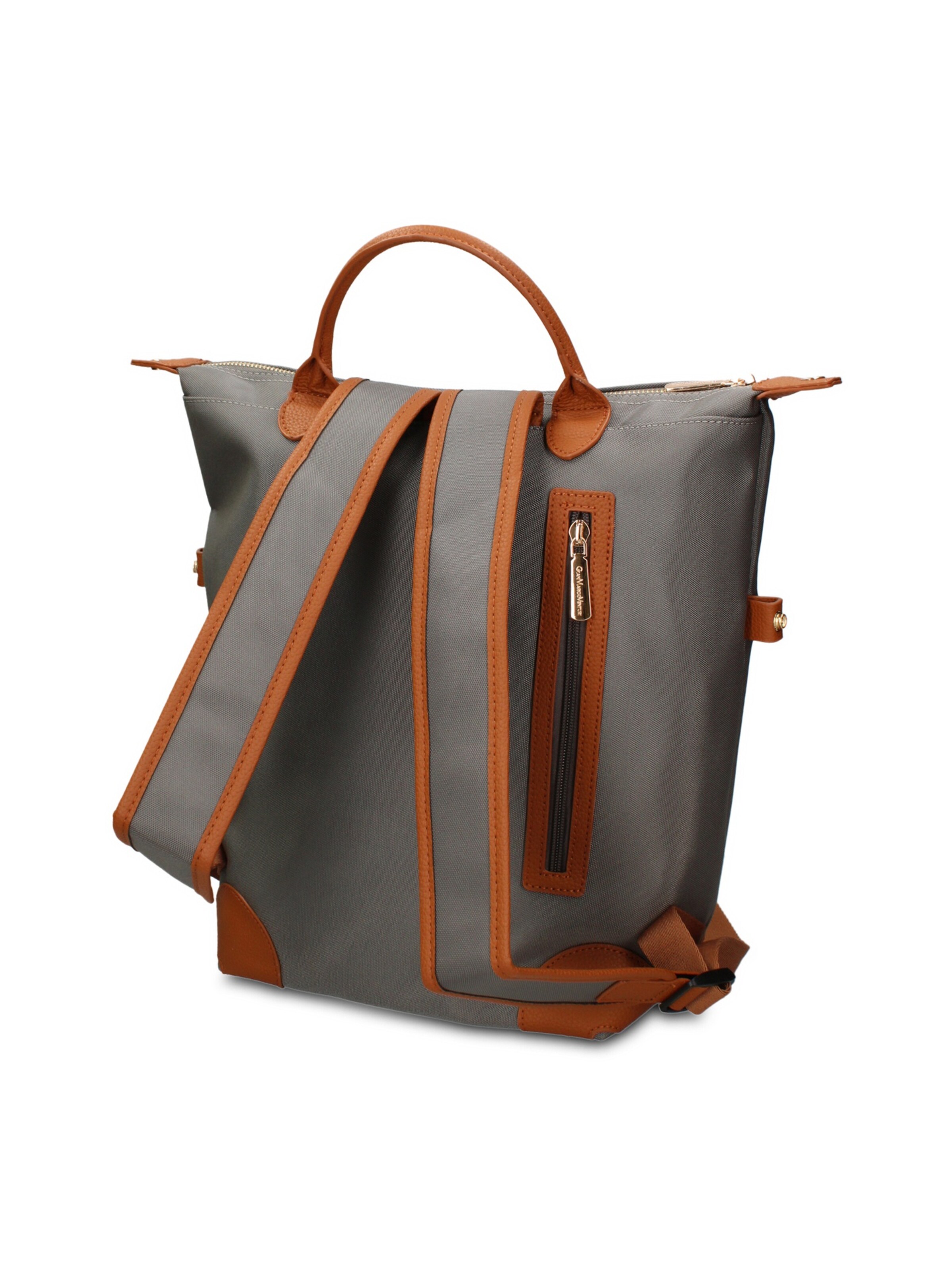 Zaino 'Zaino Novara Elite Gianmarco Venturi - Pelle Vegana 100% PU' di GianMarco Venturi in grigio