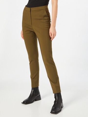 Karen Millen Slimfit Broek in Groen: voorkant