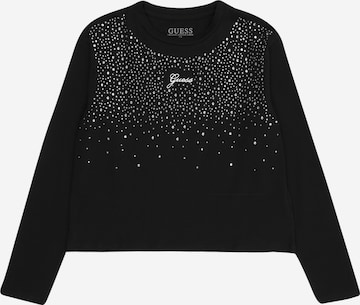 T-Shirt GUESS en noir : devant