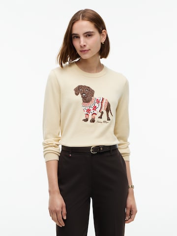 TOMMY HILFIGER Свитер в Бежевый: спереди