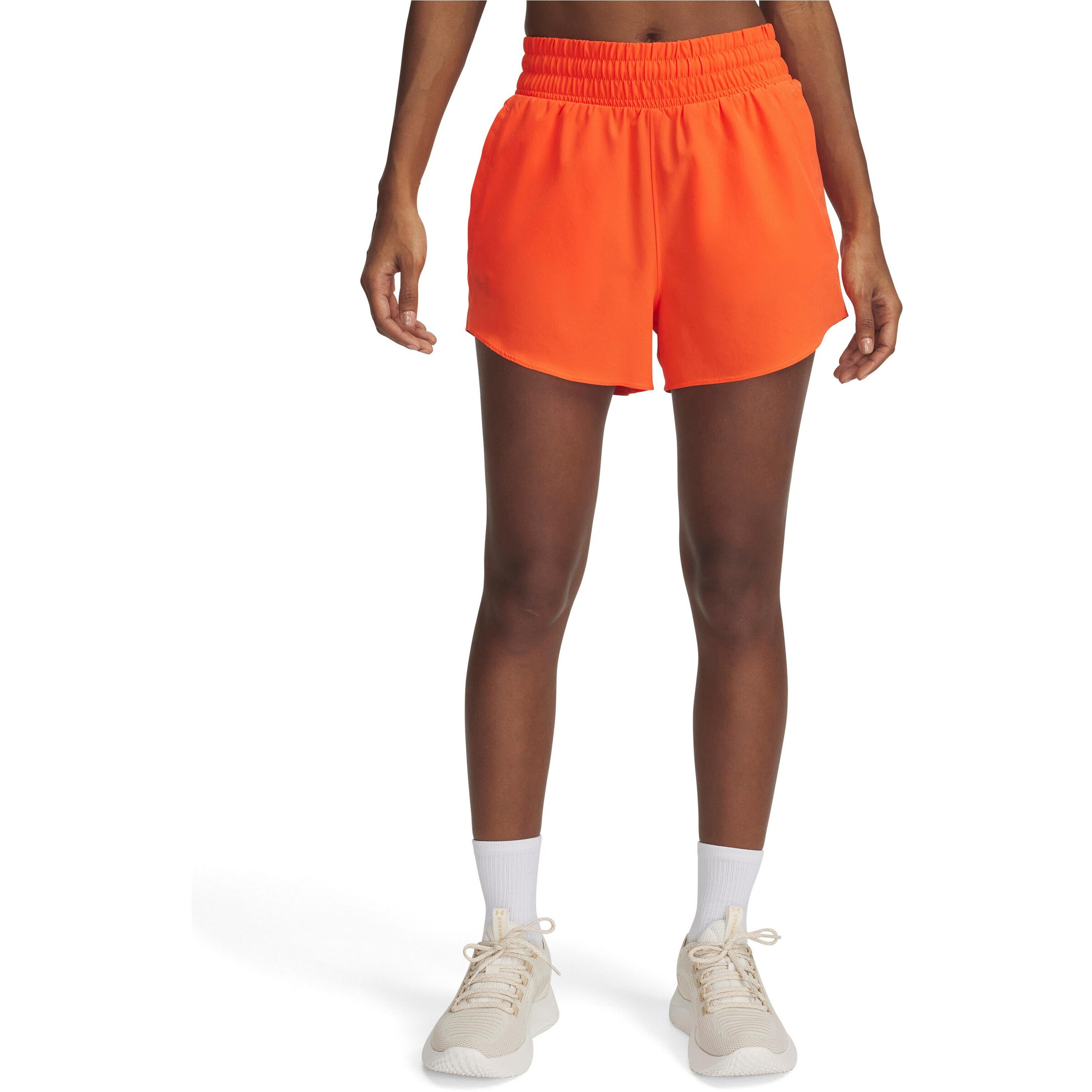 UNDER ARMOUR Regular Workout Pants 'Flex' in Orange: front