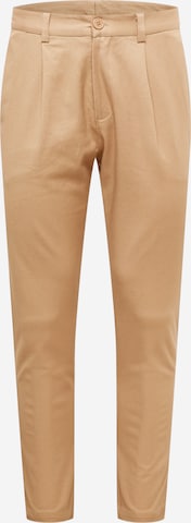 ABOUT YOU Regular Pleat-Front Pants 'Logan' in Beige: front