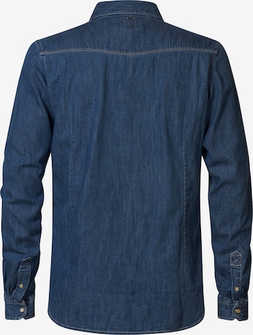 Petrol Industries Regular fit Button Up Shirt in Blue