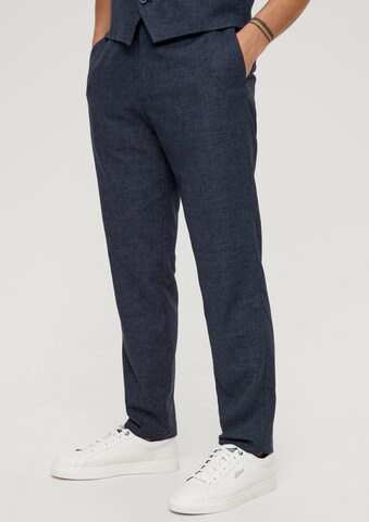 s.Oliver Slimfit Broek in Blauw: voorkant