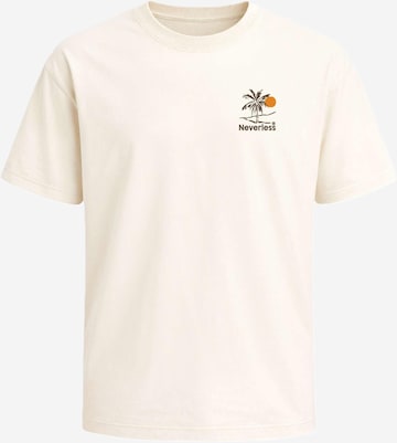 Neverless Shirt 'Take me to Paradise' in Beige: front