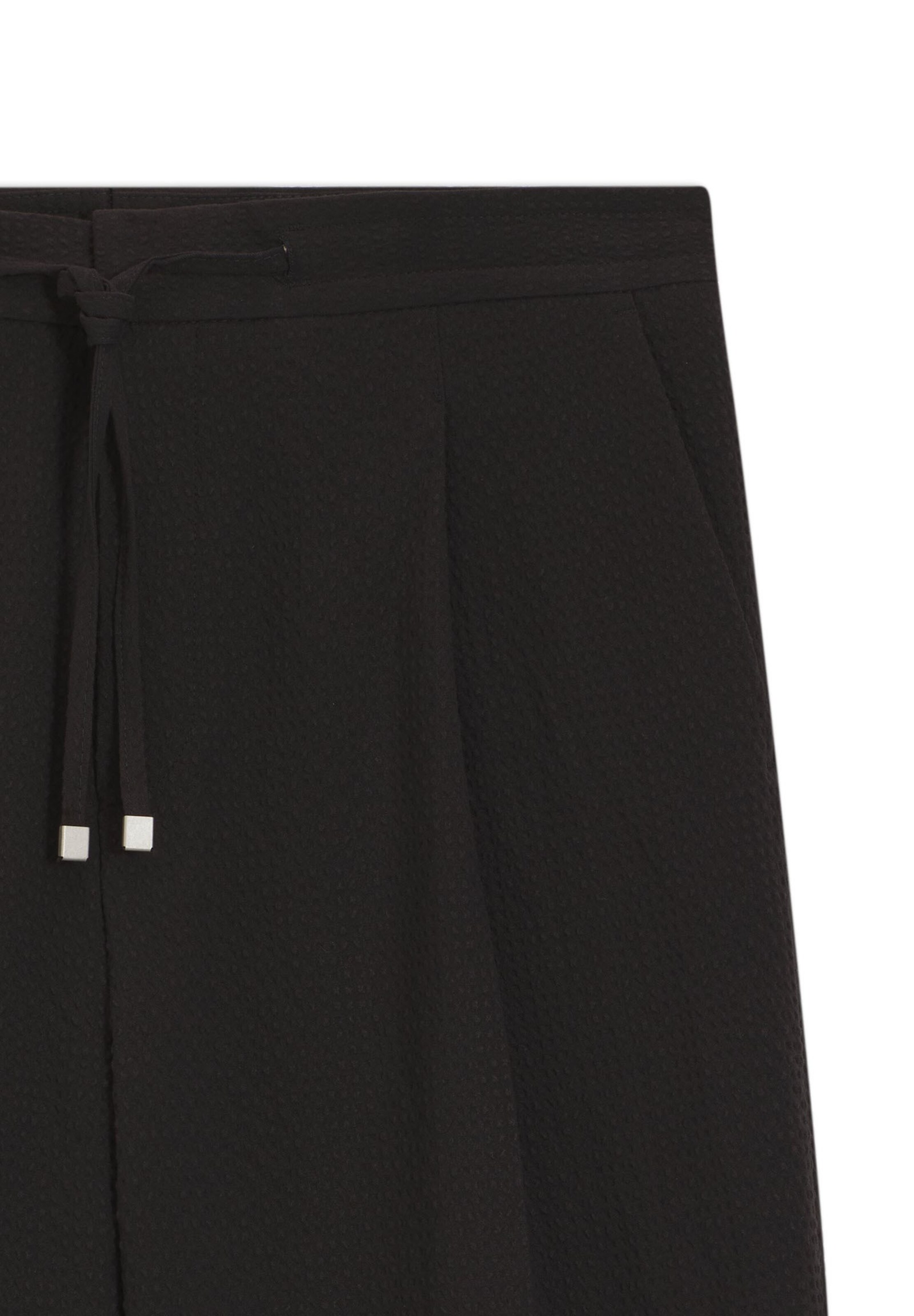HUGO Slim fit Pleat-Front Pants ' Tari ' in Black