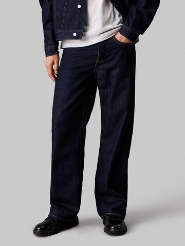 Calvin Klein Jeans Loosefit Jeans in Blau: Vorderseite