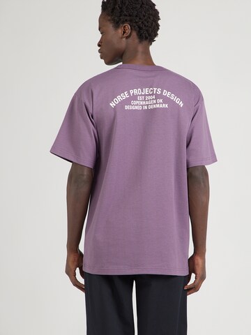 T-Shirt 'Snekkersten Arch' NORSE PROJECTS en violet : devant