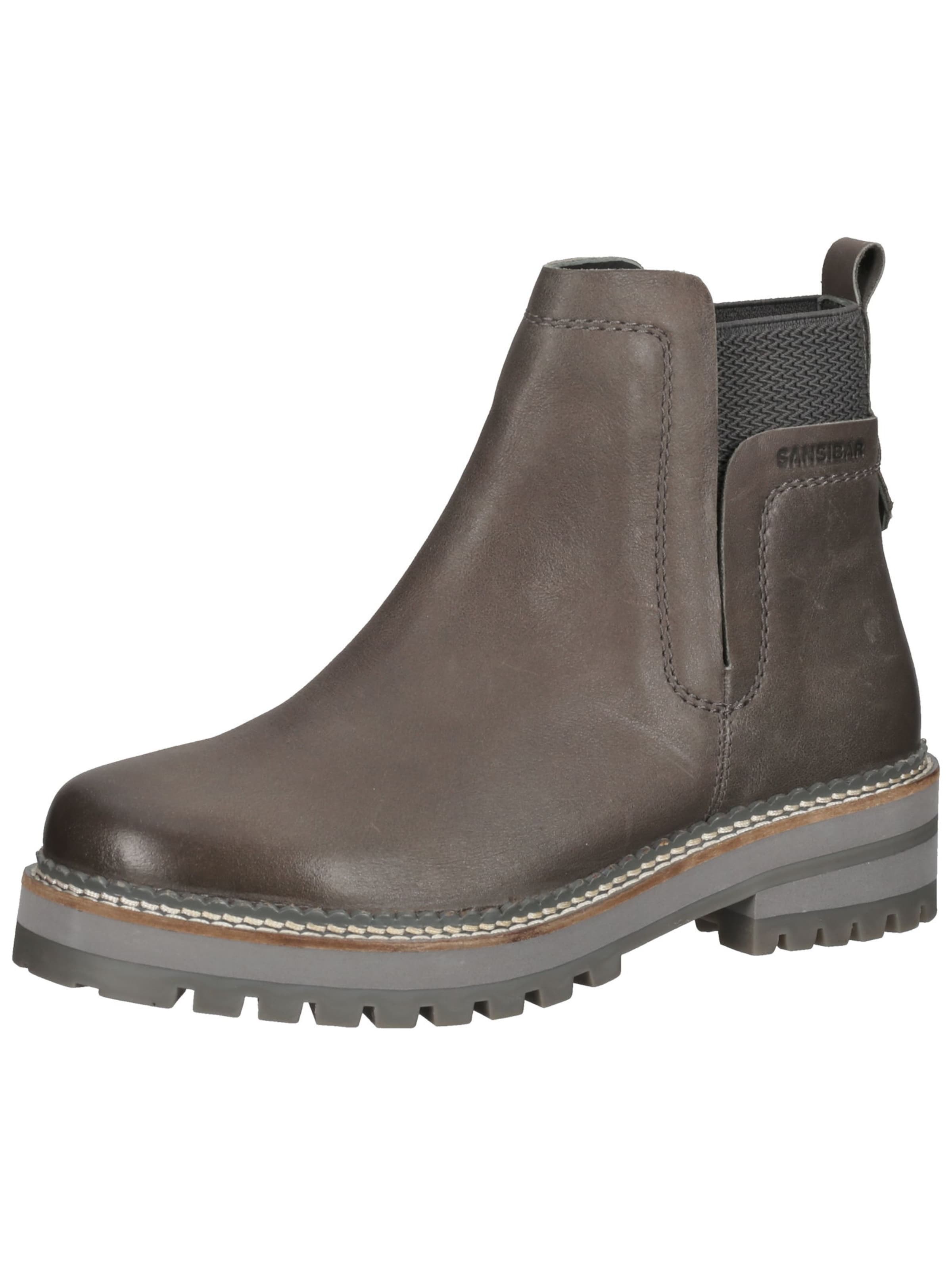 SANSIBAR Chelsea boots in Bruin: voorkant