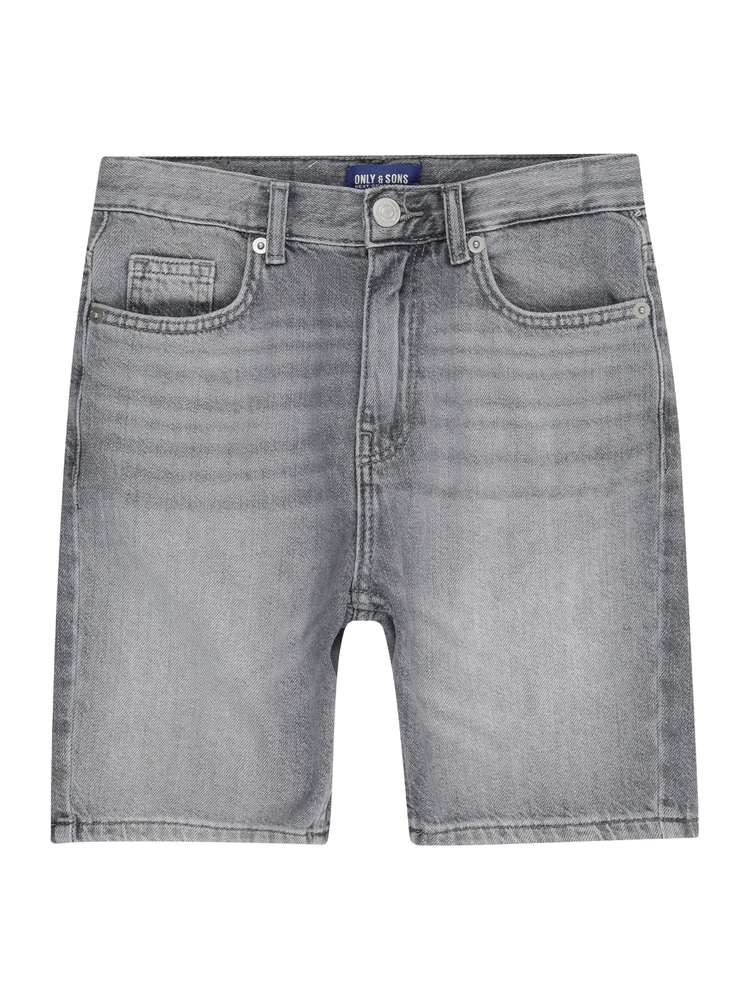 Only & Sons Junior Regular Jeans 'OSJEdge' in Grey: front