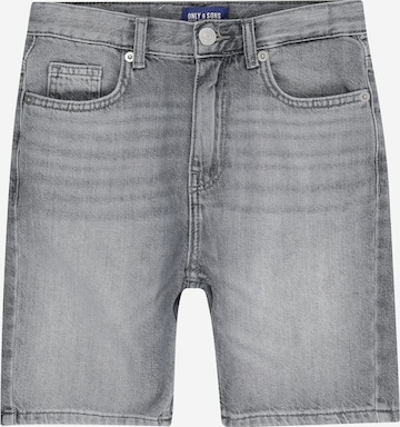 Only & Sons Junior Regular Jeans 'OSJEdge' in Grey: front